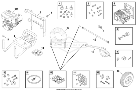 Part Location Diagram of 191267ACGS Briggs and Stratton Axle